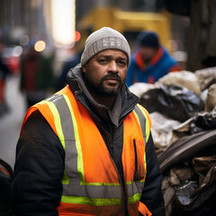 Hardworking Garbage Collector's from New York. 