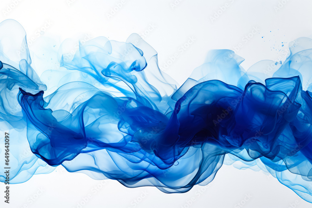 Aufkleber ink splash cloud in water abstract background with empty space for text