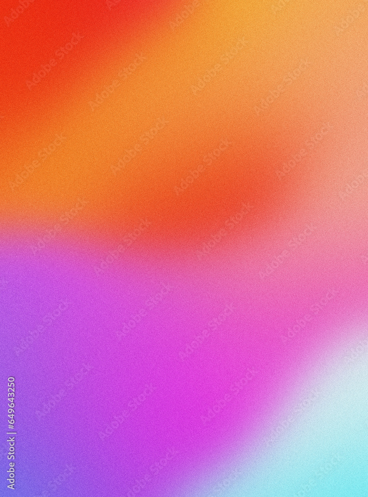 Aufkleber abstract blurred grainy gradient background texture. colorful digital grain soft noise effect patter