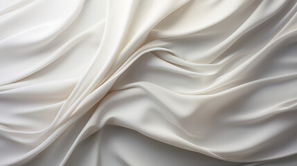 Abstract white silk texture background. AI