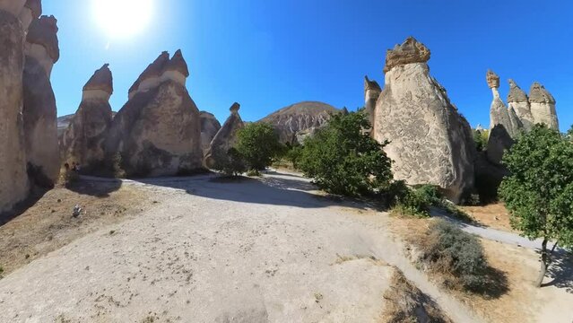 Fairy Chimneys of Cappadocia stand as a testament to the resourcefulness of the people who called Cappadocia home in Turkey, as they transformed these unique natural structures into habitable spaces.