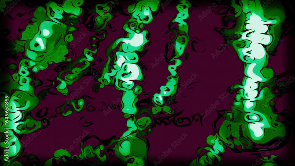 Poster dark background with purple orange patterns. motion. patterns of fine lines made in 3d format that s