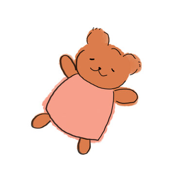 recommend clip art: Sleeping teddy bear