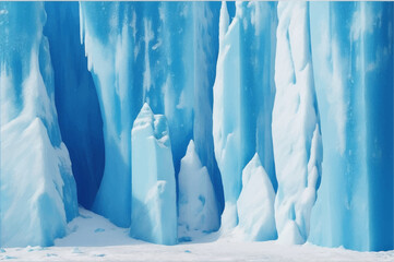 Blue Frozen Mineral, landscape, wallpaper