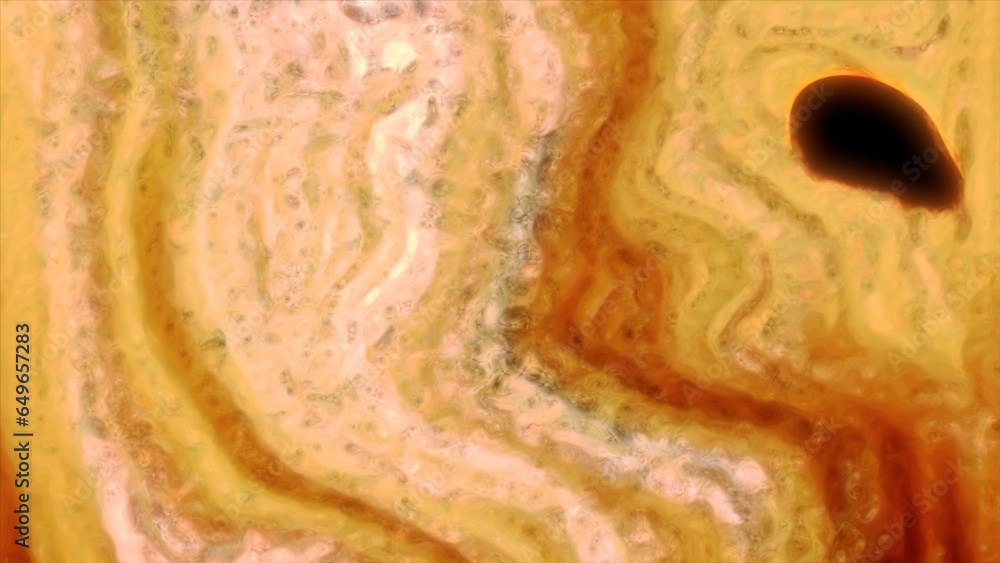 Poster purple and orange blots of paint. motion. bright clumps of paint spreading in different directions m