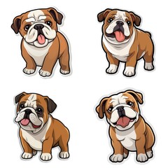 english bulldog illustration