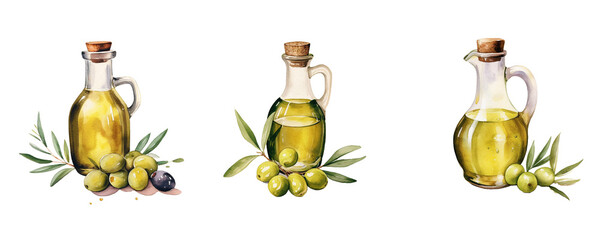 watercolor olive oil