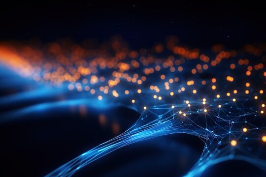 ai network, big data, cloud computing artificial technology concept.