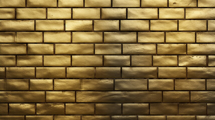 golden bricks, wall texture background, vintage luxury copy space