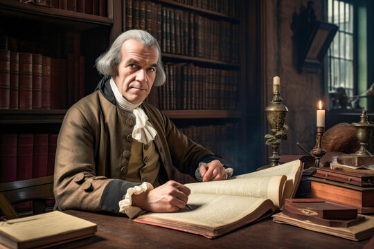Adam Smith, the renowned Scottish economist and philosopher, whose ideas laid the foundation for modern economics.