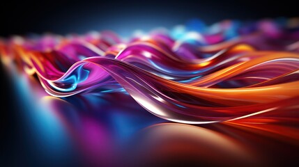 Abstract Colorful Wavy Gradient Background