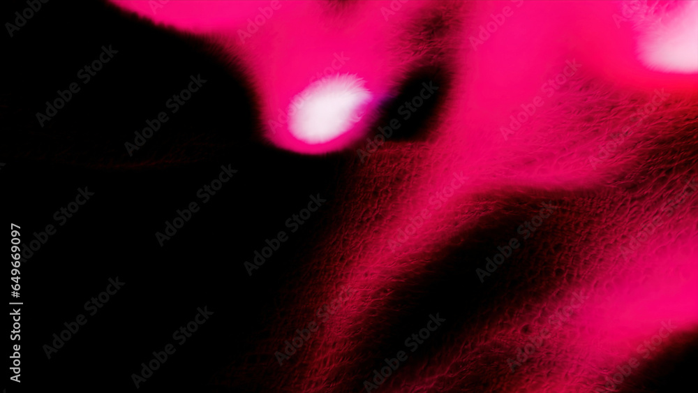 Poster red and pink rays of light. motion. a black space with light flying in different directions made in 
