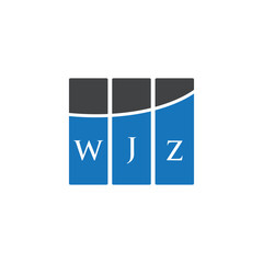 WJZ letter logo design on white background. WJZ creative initials letter logo concept. WJZ letter design.