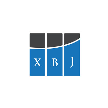 XBJ letter logo design on white background. XBJ creative initials letter logo concept. XBJ letter design.