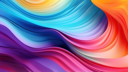 Fototapeta premium Abstract Colorful Wavy Gradient Background