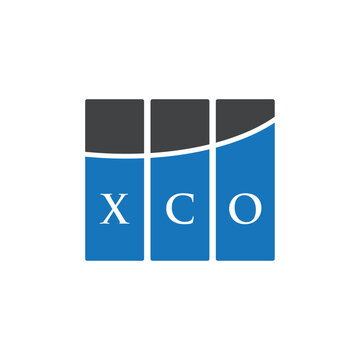 XCO letter logo design on white background. XCO creative initials letter logo concept. XCO letter design.