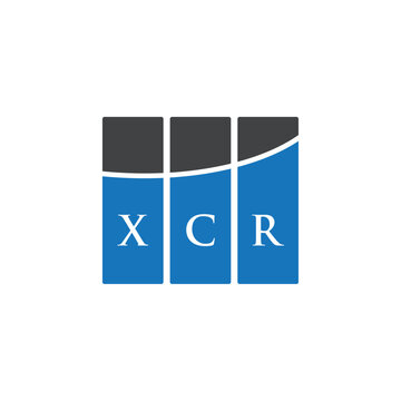 XCR letter logo design on white background. XCR creative initials letter logo concept. XCR letter design.