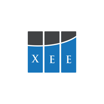 XEE letter logo design on white background. XEE creative initials letter logo concept. XEE letter design.