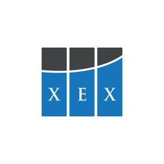 XEX letter logo design on white background. XEX creative initials letter logo concept. XEX letter design.