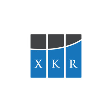 XKR letter logo design on white background. XKR creative initials letter logo concept. XKR letter design.