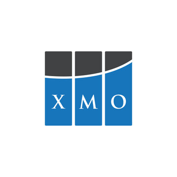 XMO letter logo design on white background. XMO creative initials letter logo concept. XMO letter design.