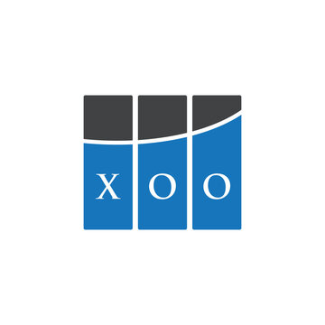 XOO letter logo design on white background. XOO creative initials letter logo concept. XOO letter design.