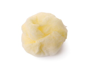 One sweet cotton candy isolated on white