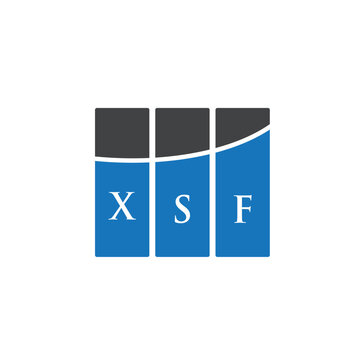 XSF letter logo design on white background. XSF creative initials letter logo concept. XSF letter design.