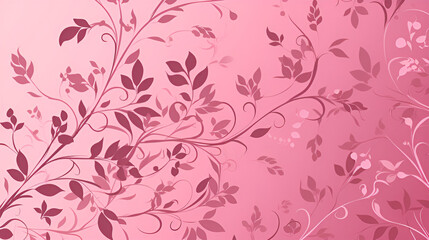 pink floral background | Generative AI