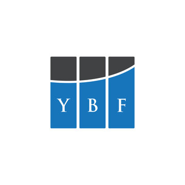 YBF letter logo design on white background. YBF creative initials letter logo concept. YBF letter design.