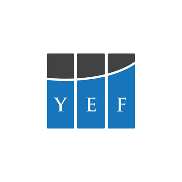 YEF letter logo design on white background. YEF creative initials letter logo concept. YEF letter design.