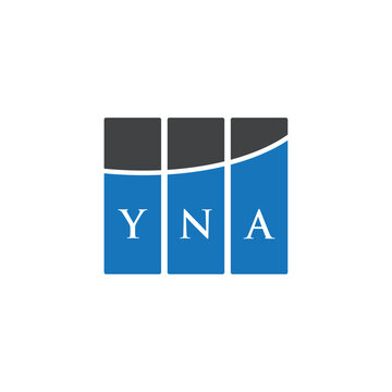 YNA letter logo design on white background. YNA creative initials letter logo concept. YNA letter design.