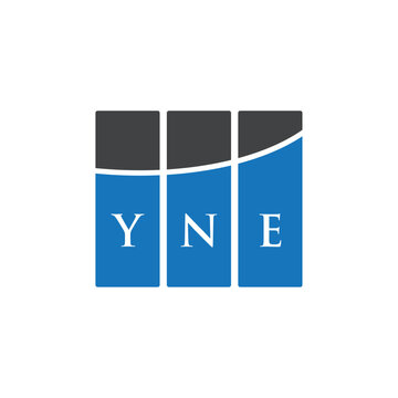 YNE letter logo design on white background. YNE creative initials letter logo concept. YNE letter design.