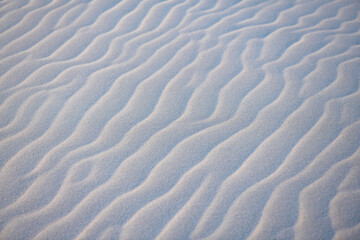 Sand grain structures and ripples in the dunes of Juist island, Germany in National Park...
