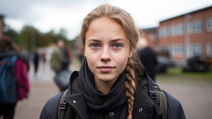 a Swedish teenager engages in a conversation with local policymakers, advocating for more comprehensive recycling programs in their community.