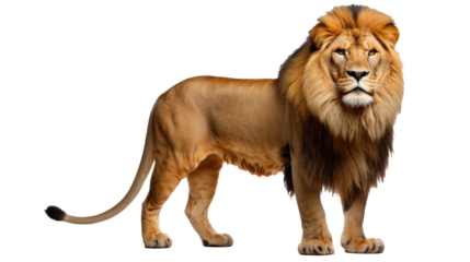 lion isolated on transparent
