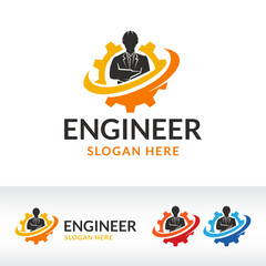 engineer logo design vector template
