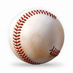 baseball ball on white background