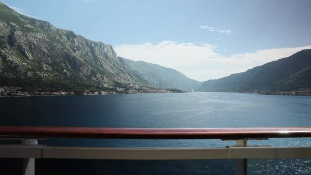 Timelapse from the balcony of a cruise ship
