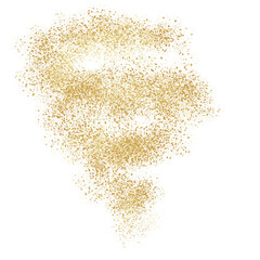 Gold glitter frame, wedding ornament	