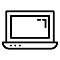 laptop icon line