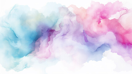 light watercolor abstract background gentle gradient pastel softcolor pink white and blue blank drawing painting