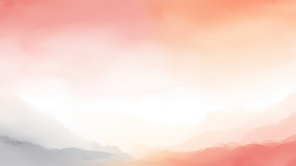 Obraz premium light watercolor abstract background gentle gradient pastel softcolor pink white and blue blank drawing painting
