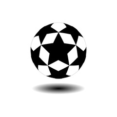 soccer ball isolated on white