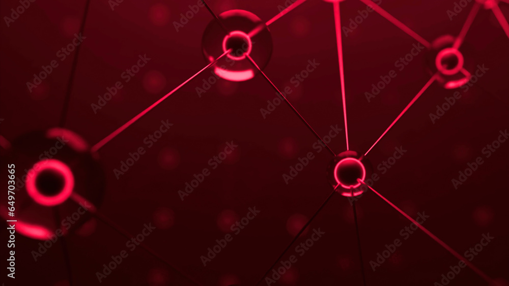 Poster plexus fantasy abstract technology and engineering background. design. concept of artificial intelli