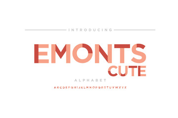 Modern minimal abstract alphabet fonts. Typography technology, electronic, movie, digital, music, future, logo creative font. vector illustration