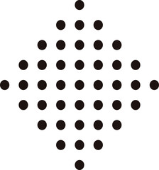 black and white dots