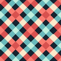 Tartan seamless pattern background in red, blue. Check plaid textured graphic design. Checkered fabric modern fashion print. New Classics: Menswear Inspired concept.