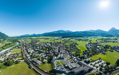 The village of Kuchl in the Tennengau region near Salzburg, Austria