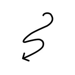 Hand drawn arrow sign